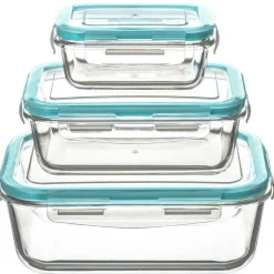 3S. x Home 3 grandes boîtes rectangulaire de conservation Outlet