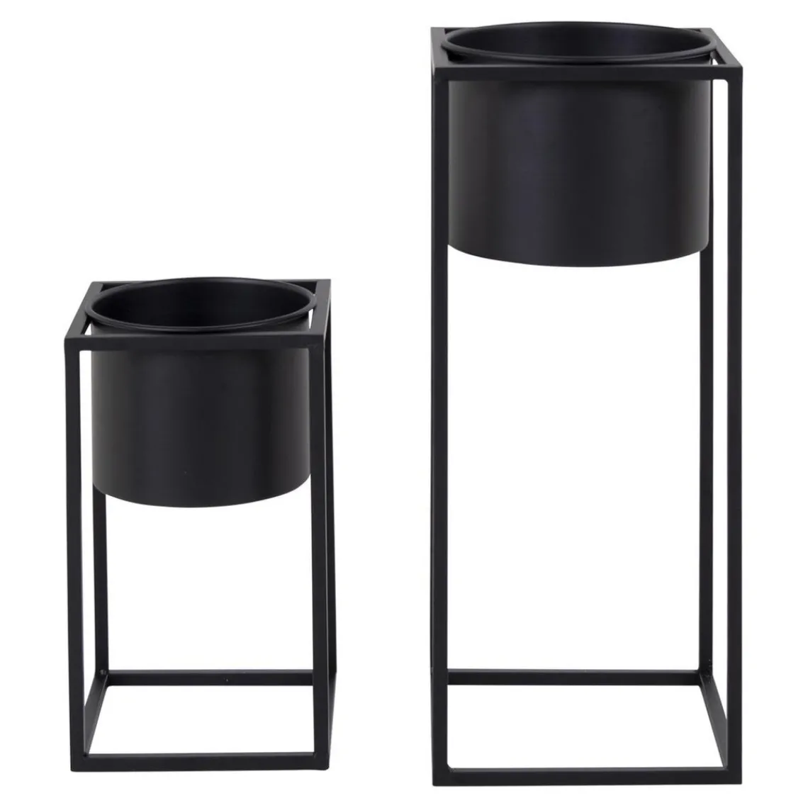 House Nordic 2 Pots de Fleur Noir LARMA Hot