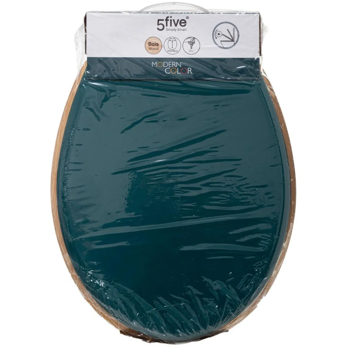 3S. x Home Abattant Bois + Zinc Pétrole Modern Bleu