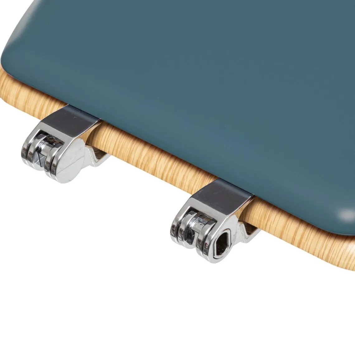 3S. x Home Abattant Bois + Zinc Pétrole Modern Bleu