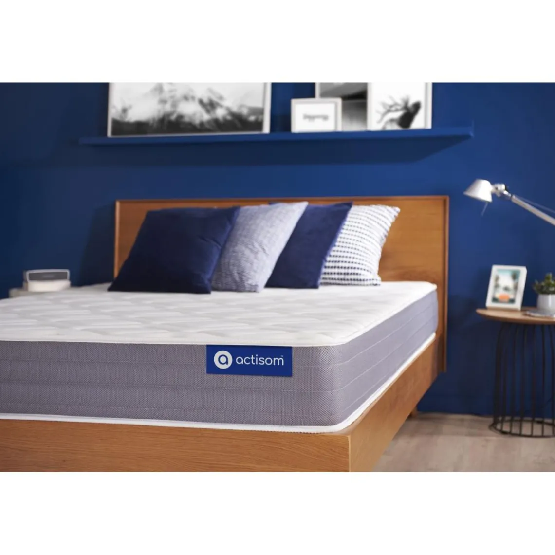ACTISOM Matelas Ressorts ensaches et memoire de forme 5 zones de confort Outlet