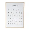 3S. x Home Affiche cadre yoga 52x72cm en panneau de bois MDF Online