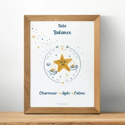 Tom & Mila Affiche de décoration bébé Balance Outlet