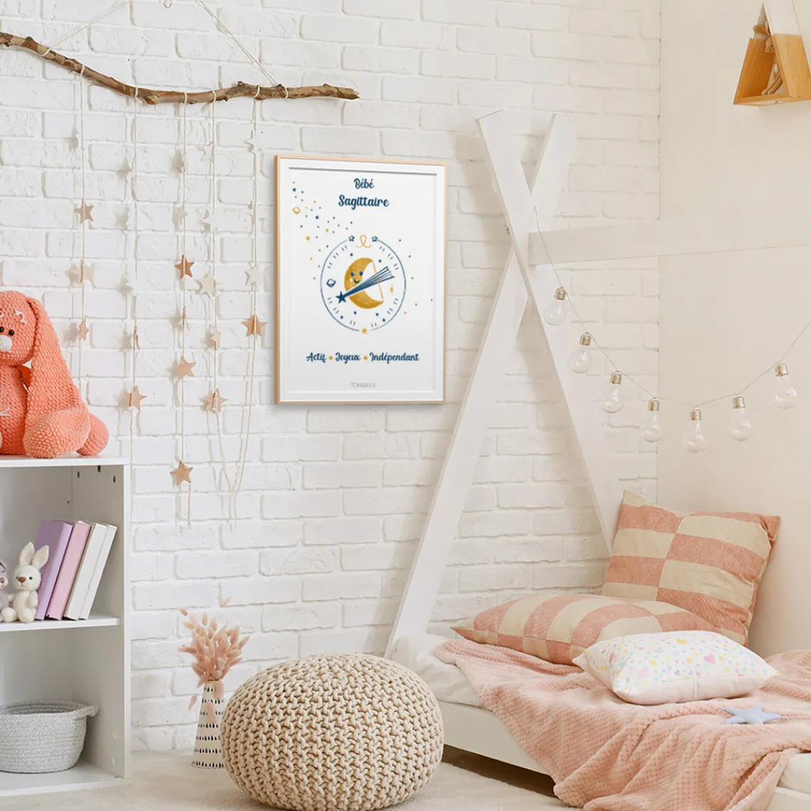 Tom & Mila Affiche de décoration bébé Sagittaire Clearance