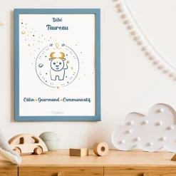 Tom & Mila Affiche de décoration bébé Taureau New