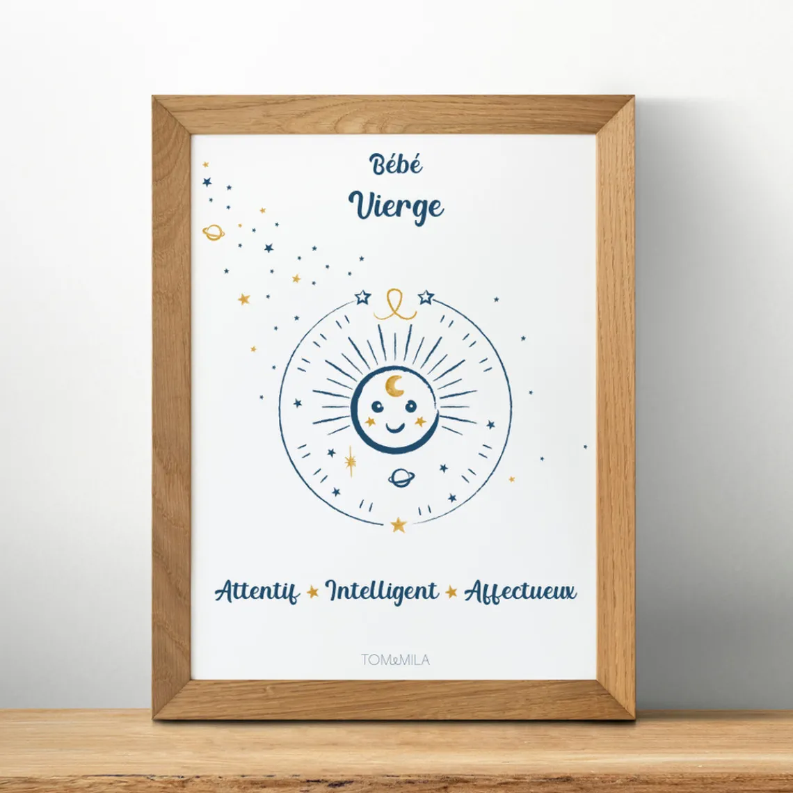 Tom & Mila Affiche de décoration bébé Vierge Online