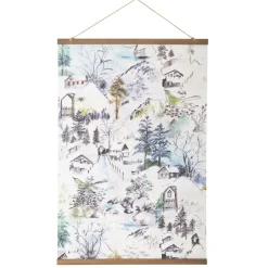 Becquet Affiche paysage hutte chalets montagne Online