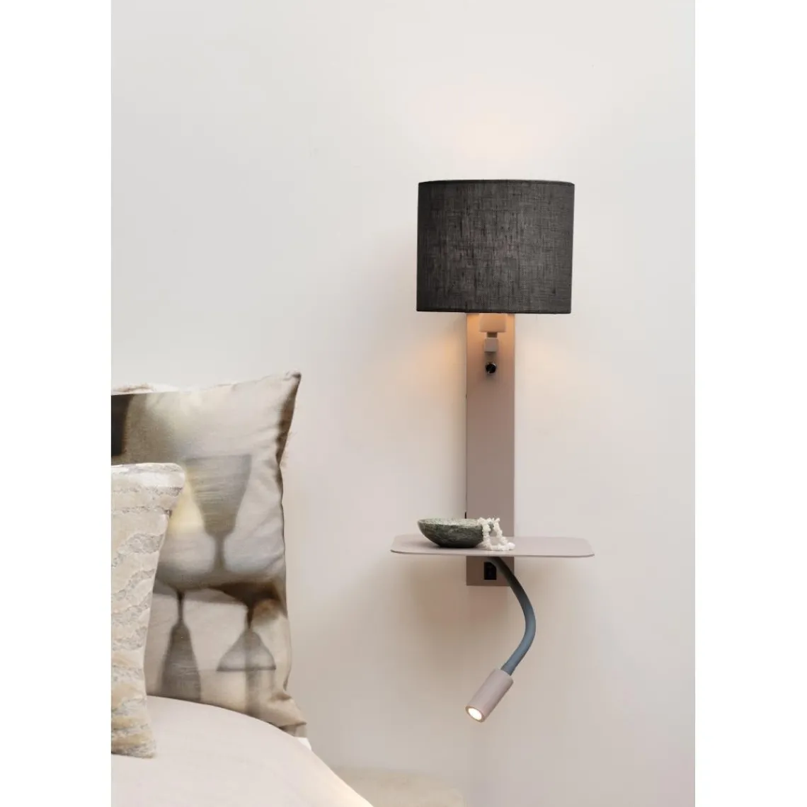 It s About Romi Applique Florence liseuse sable abat-jour noir Online