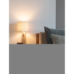 It s About Romi Applique Florence sable abat-jour lin clair New