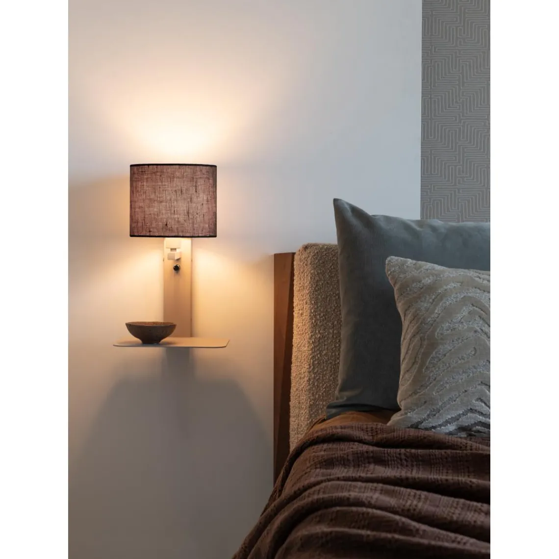 It s About Romi Applique Florence sable abat-jour noir Sale