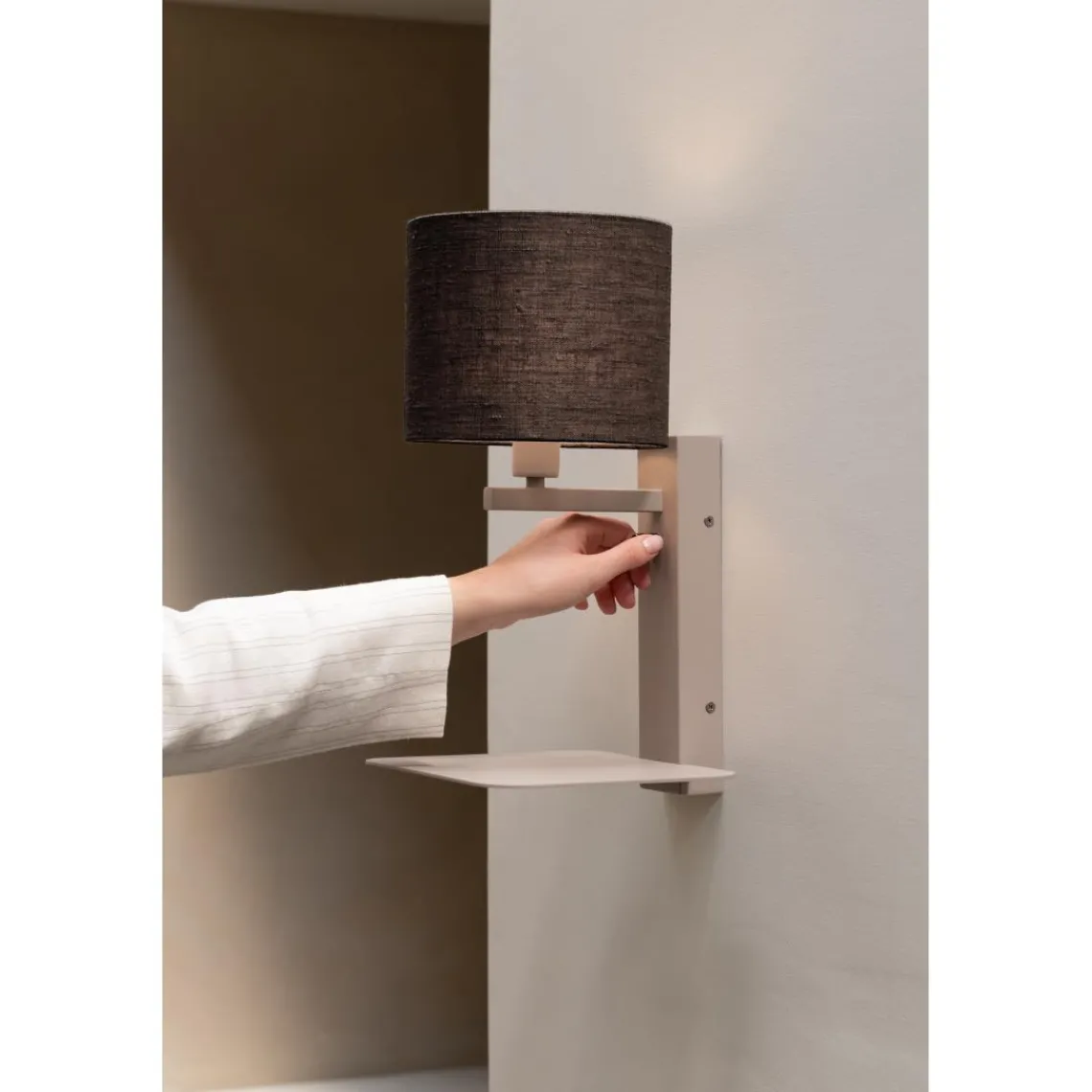 It s About Romi Applique Florence sable abat-jour noir Sale