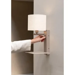 It s About Romi Applique Florence sable abat-jour blanc Discount