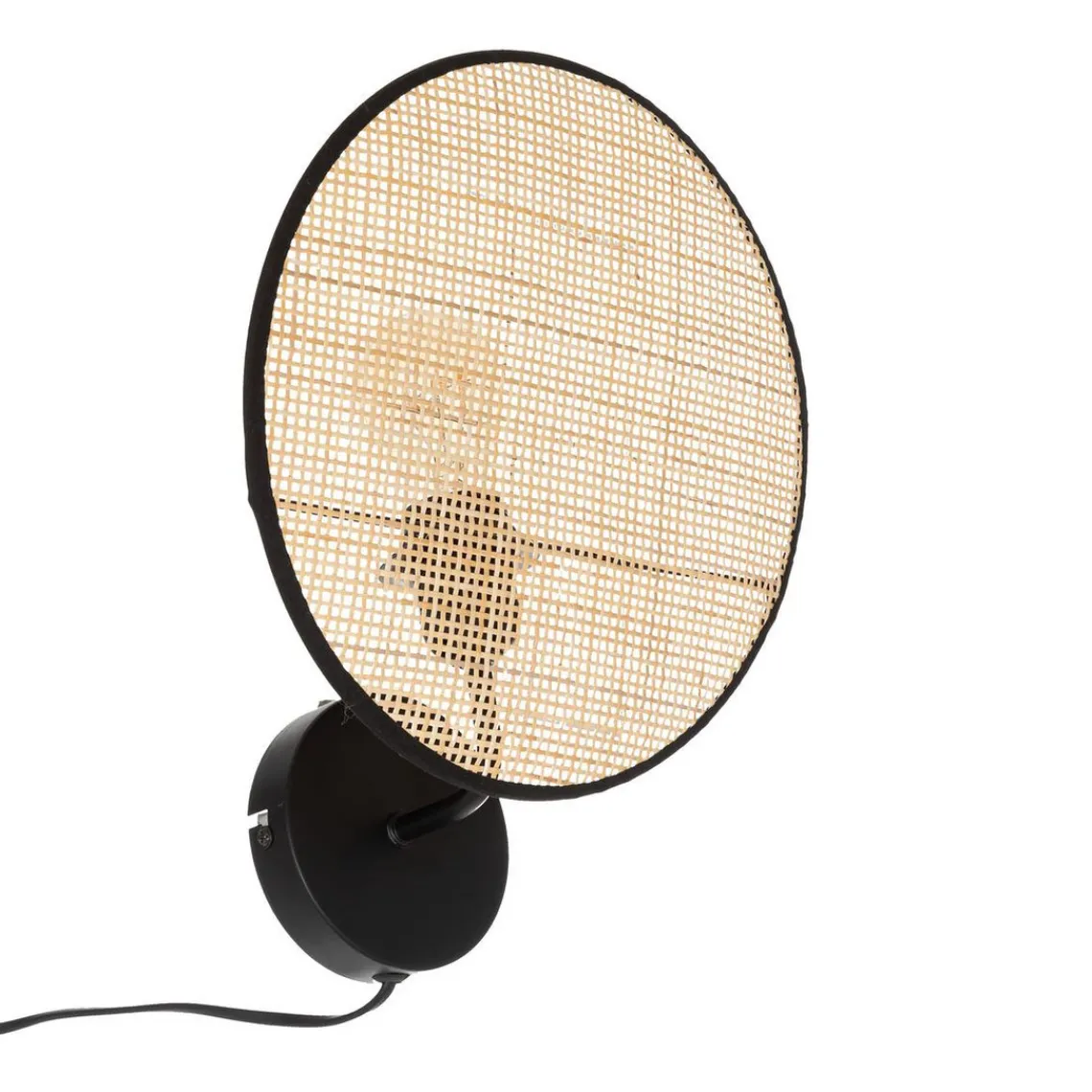 3S. x Home Applique murale en paille et métal