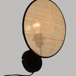 3S. x Home Applique murale en paille et métal