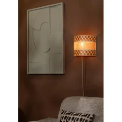 Good & Mojo Applique murale Langkawi bambou abat-jour naturel marron