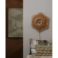 Good & Mojo Applique murale Madura bambou naturel marron New