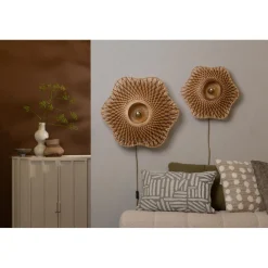 Good & Mojo Applique murale Madura bambou naturel marron New