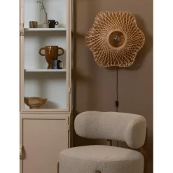 Good & Mojo Applique murale Madura bambou naturel marron