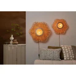 Good & Mojo Applique murale Madura bambou naturel marron