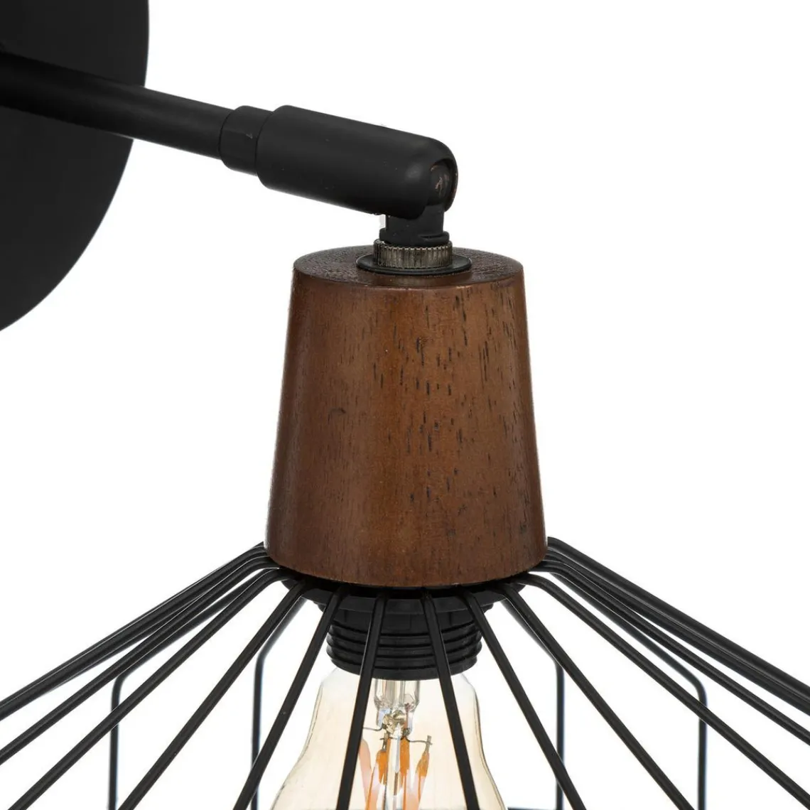 3S. x Home Applique murale noire en métal Sale