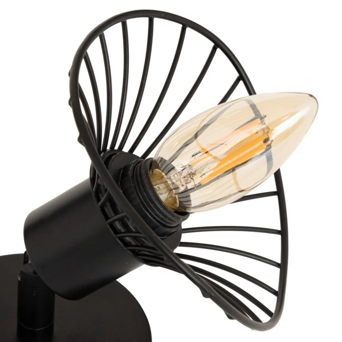 3S. x Home Applique murale/plafonnier Adelia noir Clearance