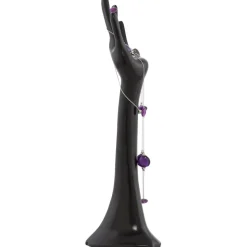 ALTEREGO Arbre à bijoux 'MANO' en aluminium peint noir Hot