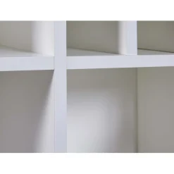 3S. x Home Armoire à bouteilles JULINA coloris blanc chêne Artisan Outlet