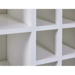 3S. x Home Armoire à bouteilles JULINA coloris blanc chêne Artisan Outlet