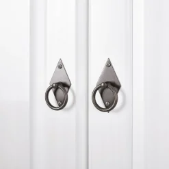 3S. x Home Armoire 2 Portes 2 Tiroirs Blanche PACO Best