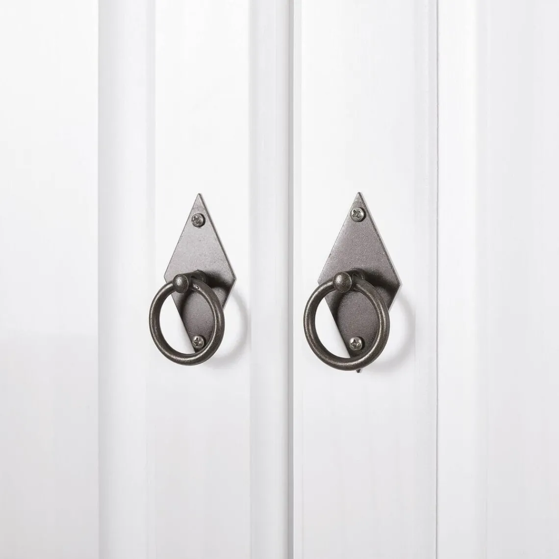 3S. x Home Armoire 2 Portes 2 Tiroirs Blanche PACO Best