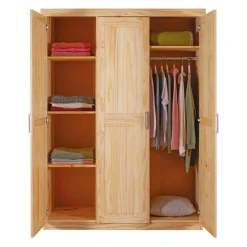 3S. x Home Armoire 3 portes en Pin massif SPEL Online