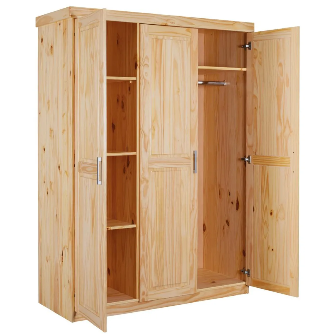 3S. x Home Armoire 3 portes en Pin massif SPEL Online