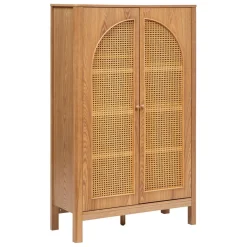 3S. x Home Armoire 2 portes en placage frêne Discount