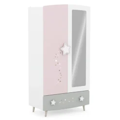 3 SUISSES Armoire 2 portes et miroir étoiles Online