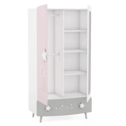 3 SUISSES Armoire 2 portes et miroir étoiles Online