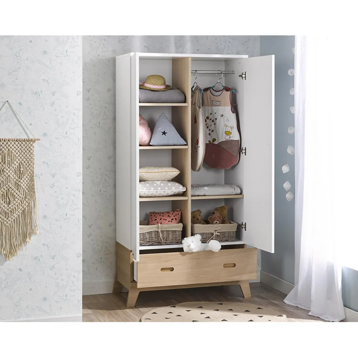 3S. x Home Armoire ARCHIPEL Blanc Discount