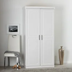 3S. x Home Armoire blanc 2 portes AKOON Clearance