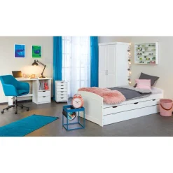 3S. x Home Armoire blanc 2 portes AKOON Clearance