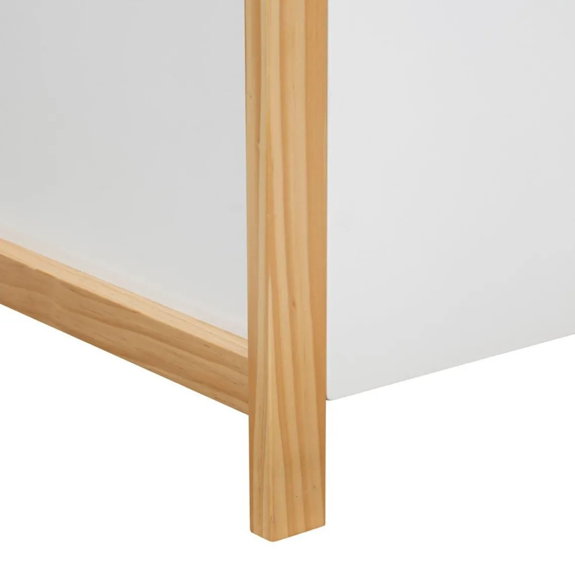 3S. x Home Armoire blanc en bois KIMA Clearance