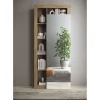 3S. x Home Armoire de couloir Ancona 1 Porte Miroir strucutre tringle à vetement L91 x H 209 cm New