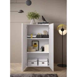 3S. x Home Armoire de stockage 2 portes multifonctionnelle Sale
