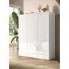 3S. x Home Armoire derangement 3 portes 8 étagères reglable Discount