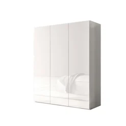 3S. x Home Armoire derangement 3 portes 8 étagères reglable Discount