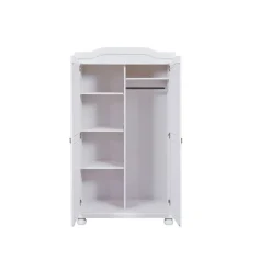 3S. x Home Armoire en Bois Massif Laqué Blanc HEDDA Online