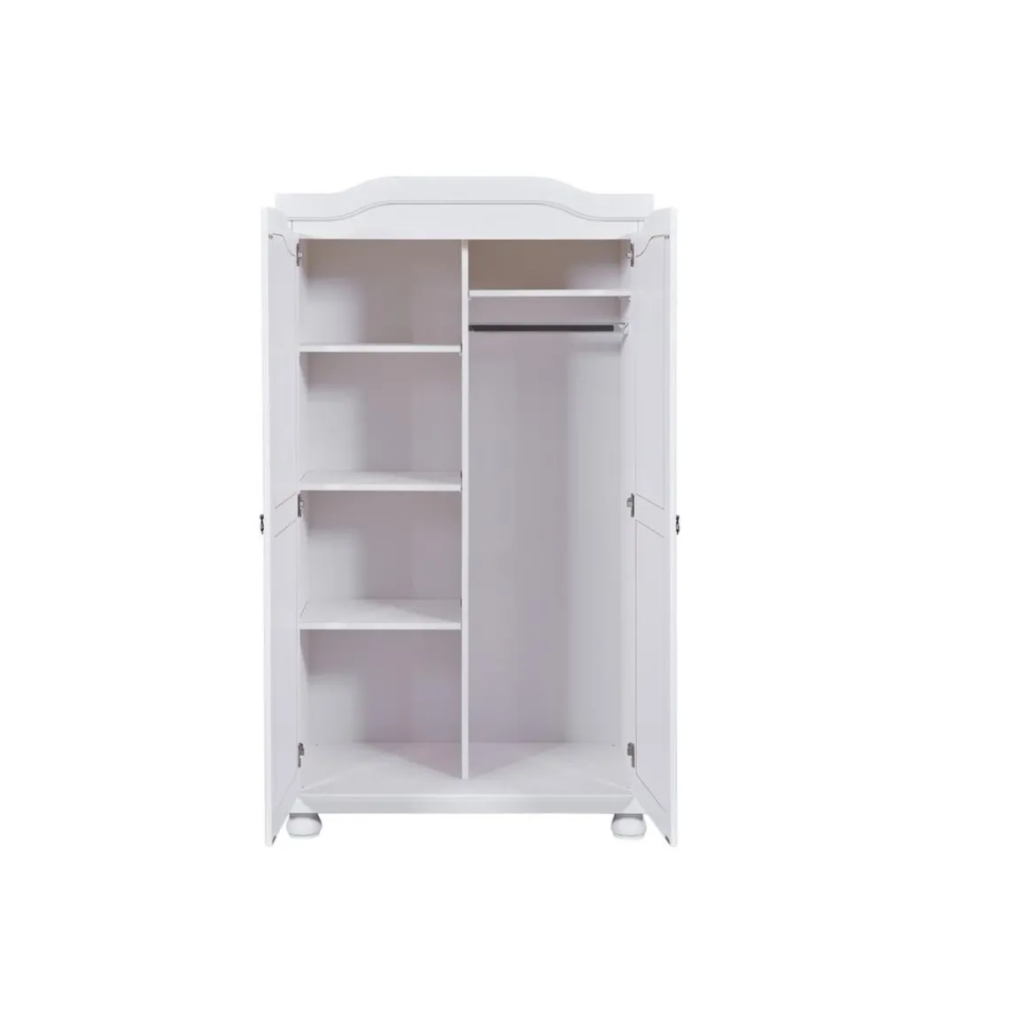 3S. x Home Armoire en Bois Massif Laqué Blanc HEDDA Online