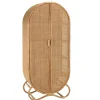 Macabane Armoire en rotin 2 portes en cannage couleur brun miel KALLY Clearance
