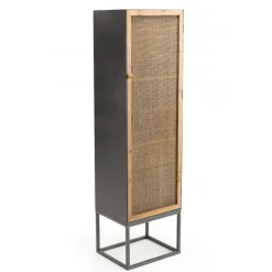 Macabane Armoire métal 1 porte cannage - DORIA Discount