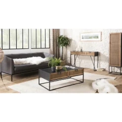 Macabane Armoire métal 1 porte cannage - DORIA Discount