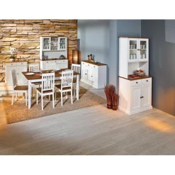 3S. x Home Bahut Bas en Pin Massif JIRA New