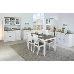 3S. x Home Bahut Bas en Pin Massif JIRA New